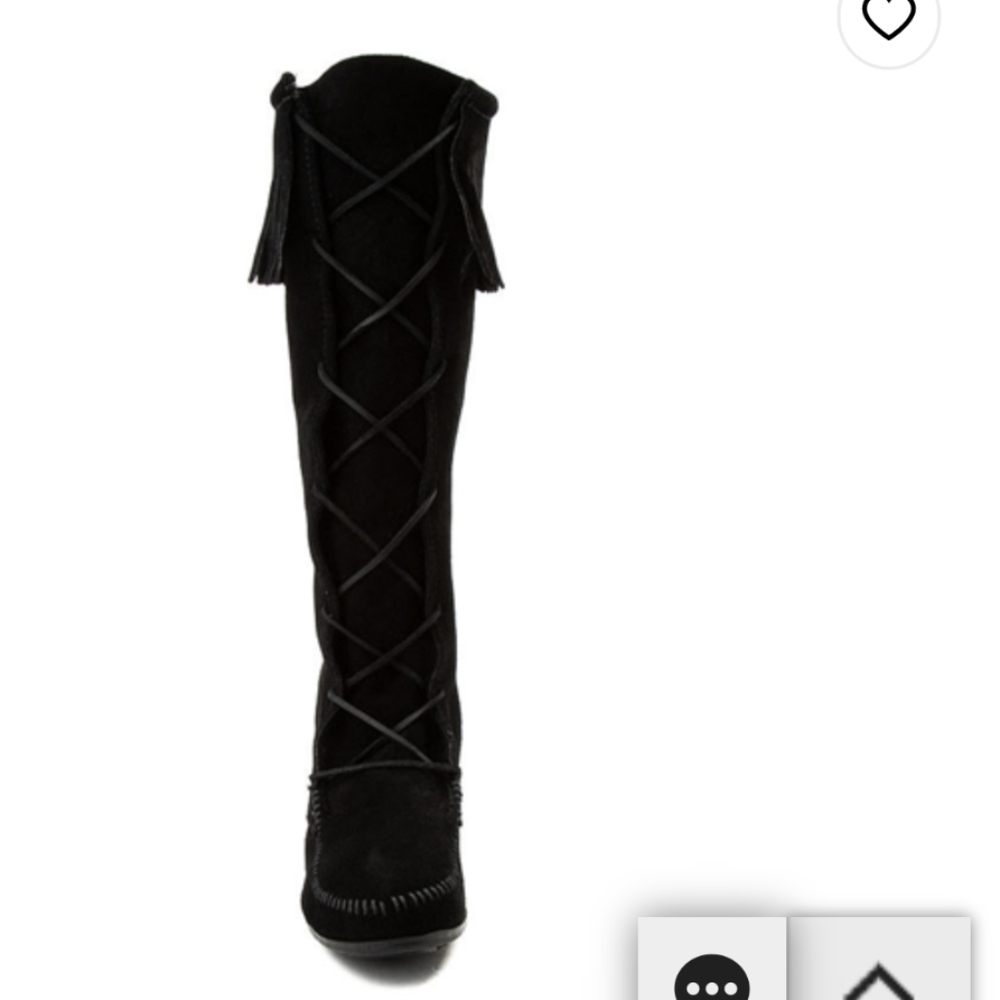 Minnetonka Front Lace Knee High Boot. NWOT. - Picture 6 of 7